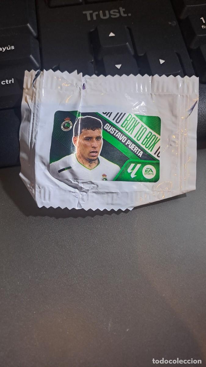 Coleccionismo cromos antiguos: CROMO GUSTAVO PUERTA BOX TO BOX RACING DE SANTANDER CHICLE LIGA 2026 2027 26 27 ESTE PANINI NUNCA PE