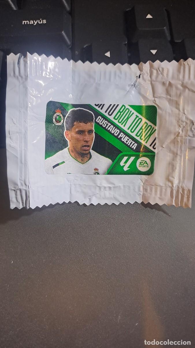 Coleccionismo cromos antiguos: CROMO GUSTAVO PUERTA BOX TO BOX RACING DE SANTANDER CHICLE LIGA 2026 2027 26 27 ESTE PANINI NUNCA PE