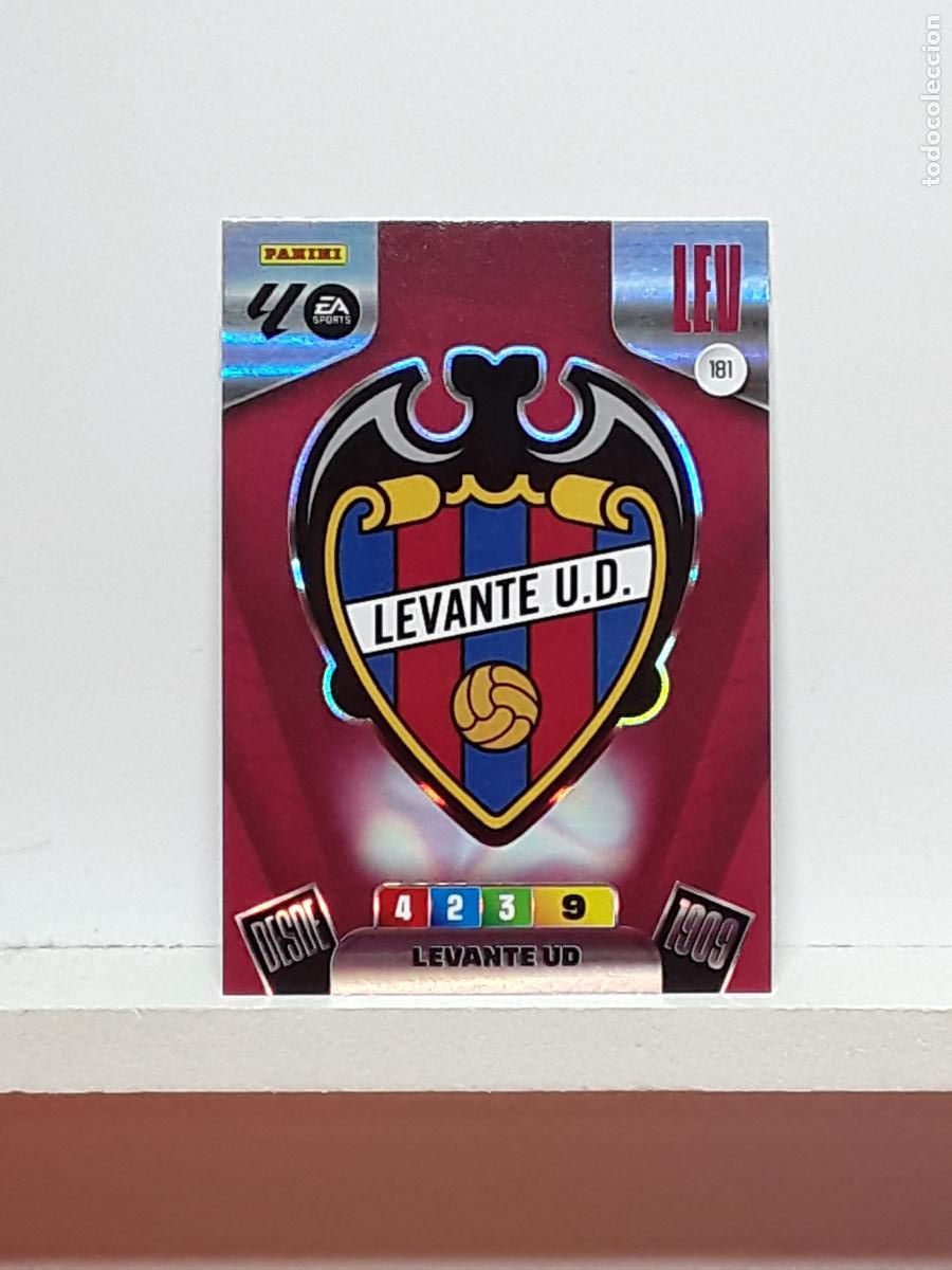 Collectable Antique Stickers: ADRENALYN 2025 2026 25 26 ALBUM PANINI LIGA N 181 LEVANTE ESCUDO