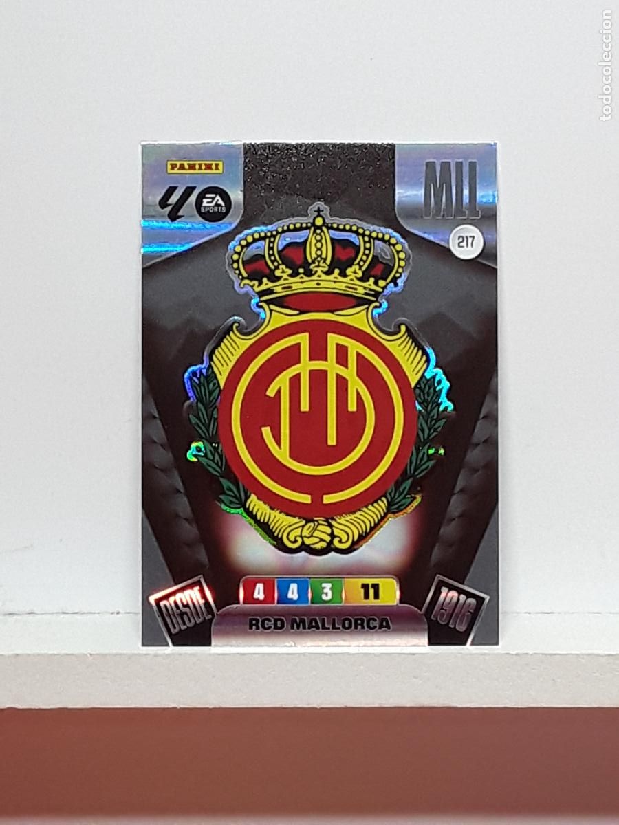 Collectable Antique Stickers: ADRENALYN 2025 2026 25 26 ALBUM PANINI LIGA N 217 MALLORCA ESCUDO