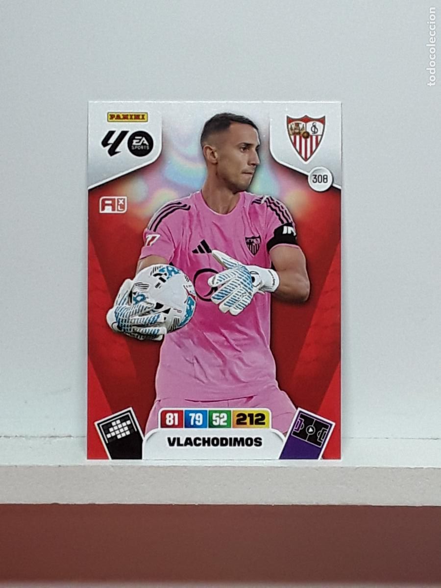 Collectable Antique Stickers: ADRENALYN 2025 2026 25 26 ALBUM PANINI LIGA N 308 SEVILLA VLACHODIMOS