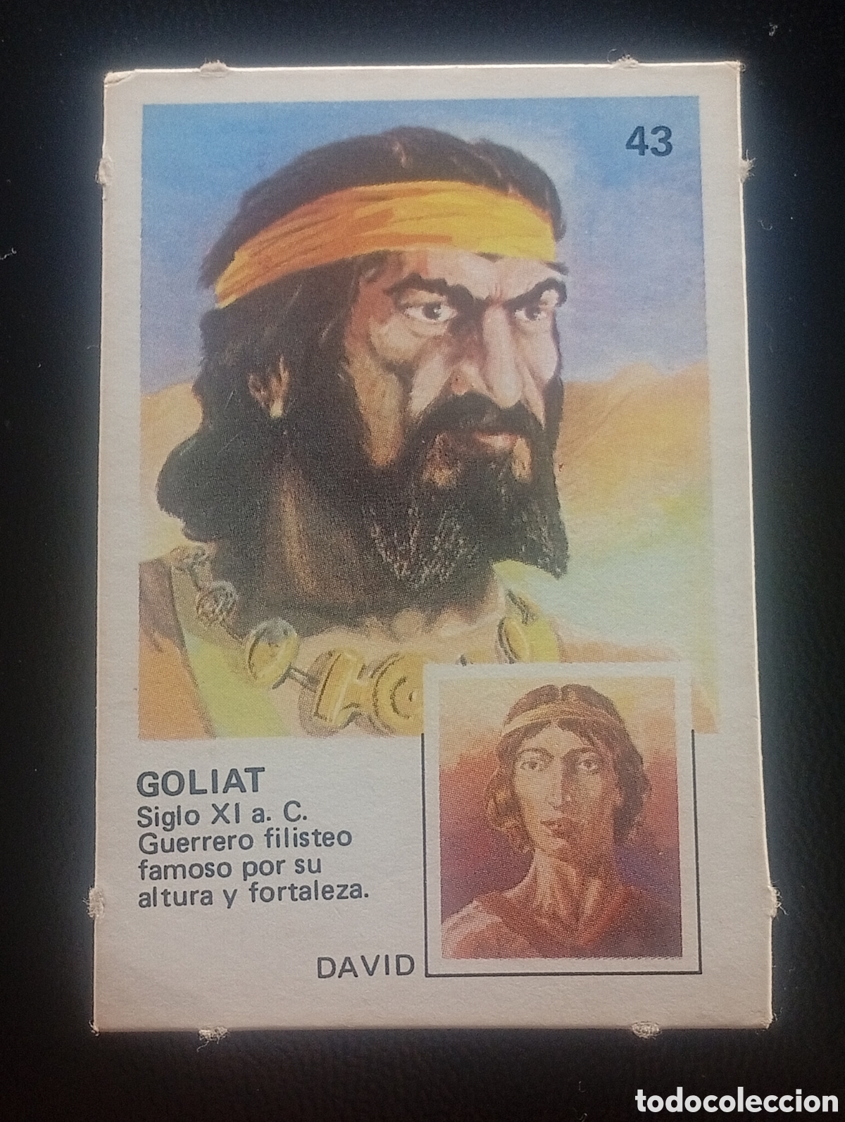 Coleccionismo cromos antiguos: 43 GOLIAT DAVID YUPICROMOS YUPI CROMOS 1977 PASTELITOS ORTIZ PAREJAS FAMOSAS
