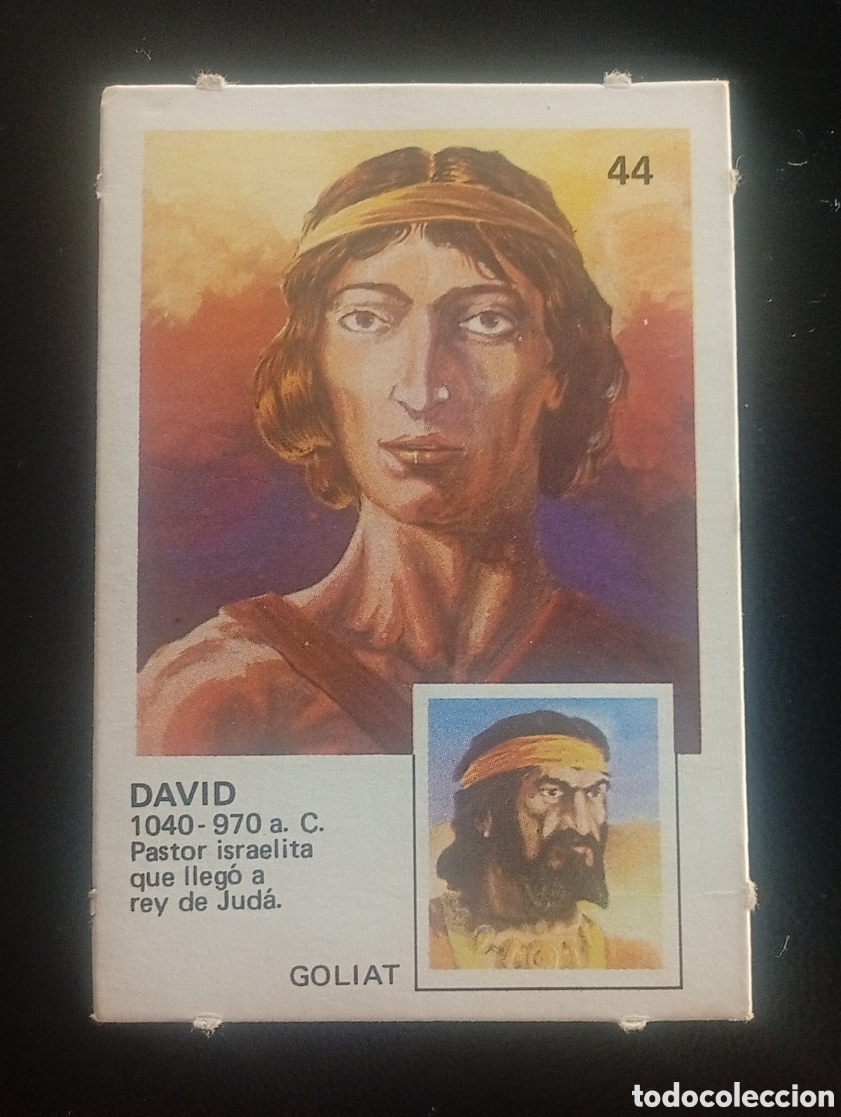 Coleccionismo cromos antiguos: 44 DAVID GOLIAT YUPICROMOS YUPI CROMOS 1977 PASTELITOS ORTIZ PAREJAS FAMOSAS