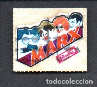 Coleccionismo cromos antiguos: ANTIGUO CROMO TROQUELADO ADHESIVO HOLOGRAFICO PANRICO - MARX -. EDICIONES TREBOL. SIN PEGAR.