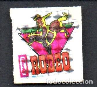 Coleccionismo cromos antiguos: ANTIGUO CROMO TROQUELADO ADHESIVO HOLOGRAFICO PANRICO - RODEO -. EDICIONES TREBOL. SIN PEGAR.