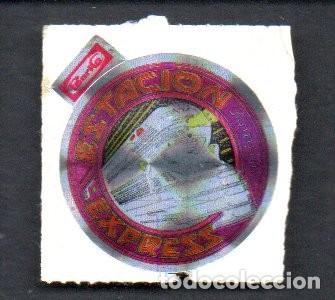 Coleccionismo cromos antiguos: ANTIGUO CROMO TROQUELADO ADHESIVO HOLOGRAFICO PANRICO - ESTACION EXPRES -. EDIC. TREBOL. SIN PEGAR.