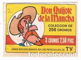 Coleccionismo cromos antiguos: Sobre cromos antiguo don quijote de la mancha editorial bruguera 1979