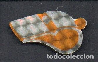 Coleccionismo cromos antiguos: ANTIGUO CROMO TROQUELADO ADHESIVO HOLOGRAFICO PANRICO - SILBATO -. EDIC. TREBOL. SIN PEGAR.