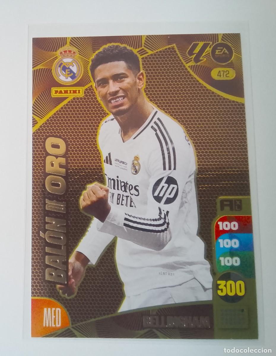 Coleccionismo cromos antiguos: Adrenalyn XL 24 25 bal&oacute;n de oro bellingham 472 real Madrid