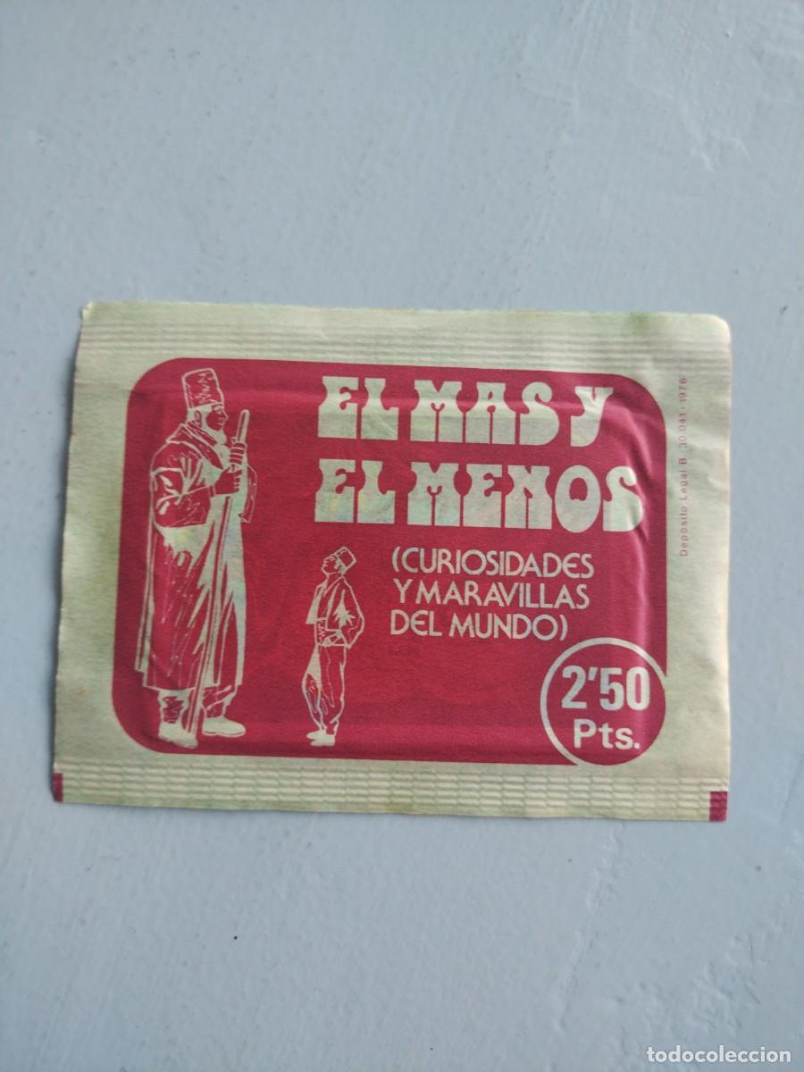 Coleccionismo cromos antiguos: SOBRE SIN ABRIR EL M&Aacute;S Y EL MENOS - Foto 1