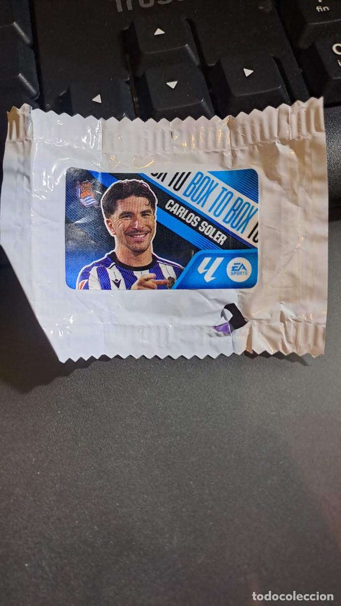 Coleccionismo cromos antiguos: CROMO CARLOS SOLER BOX TO BOX REAL SOCIEDAD CHICLE LIGA 2026 2027 26 27 ESTE PANINI NUNCA PEGADO