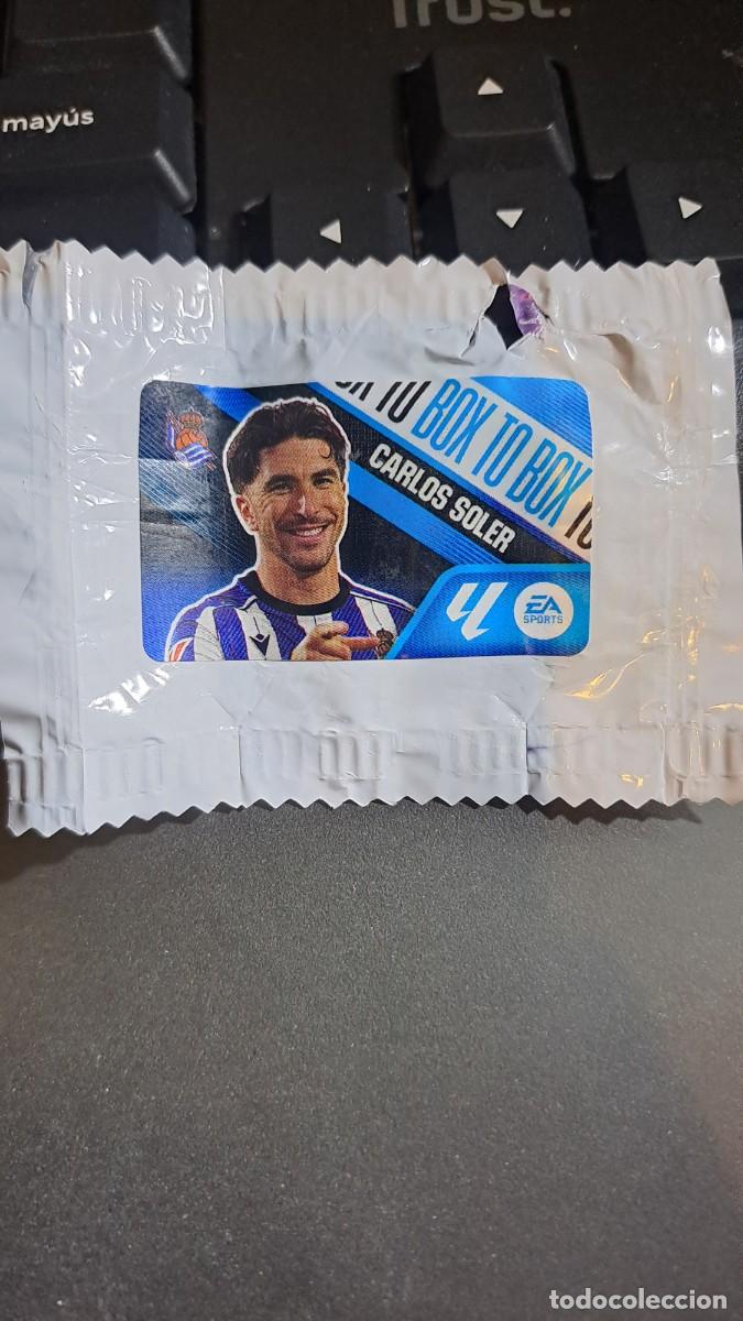 Coleccionismo cromos antiguos: CROMO CARLOS SOLER BOX TO BOX REAL SOCIEDAD CHICLE LIGA 2026 2027 26 27 ESTE PANINI NUNCA PEGADO