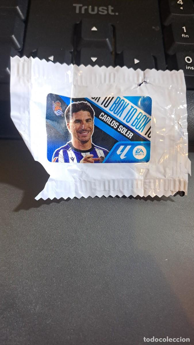 Coleccionismo cromos antiguos: CROMO CARLOS SOLER BOX TO BOX REAL SOCIEDAD CHICLE LIGA 2026 2027 26 27 ESTE PANINI NUNCA PEGADO