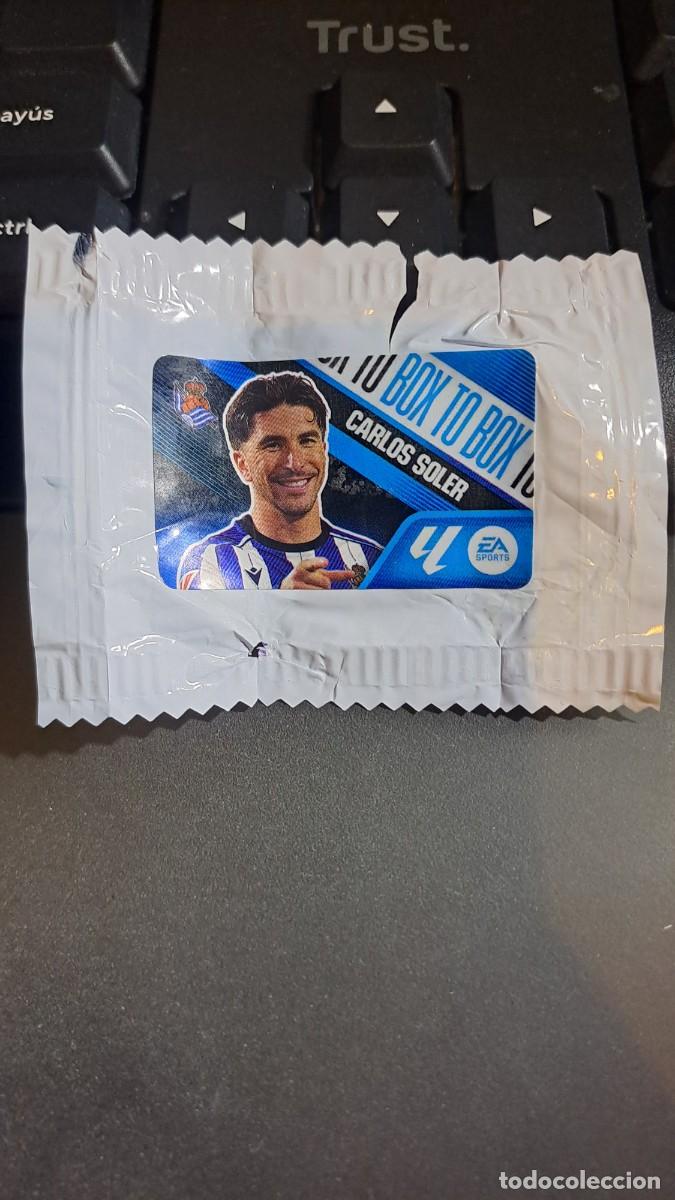 Coleccionismo cromos antiguos: CROMO CARLOS SOLER BOX TO BOX REAL SOCIEDAD CHICLE LIGA 2026 2027 26 27 ESTE PANINI NUNCA PEGADO