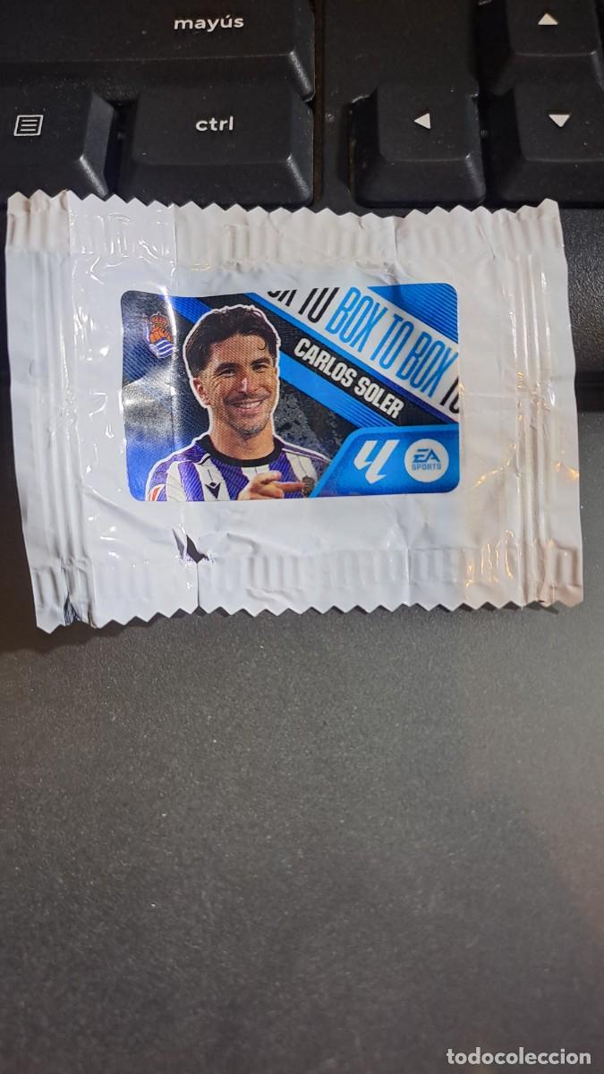 Coleccionismo cromos antiguos: CROMO CARLOS SOLER BOX TO BOX REAL SOCIEDAD CHICLE LIGA 2026 2027 26 27 ESTE PANINI NUNCA PEGADO