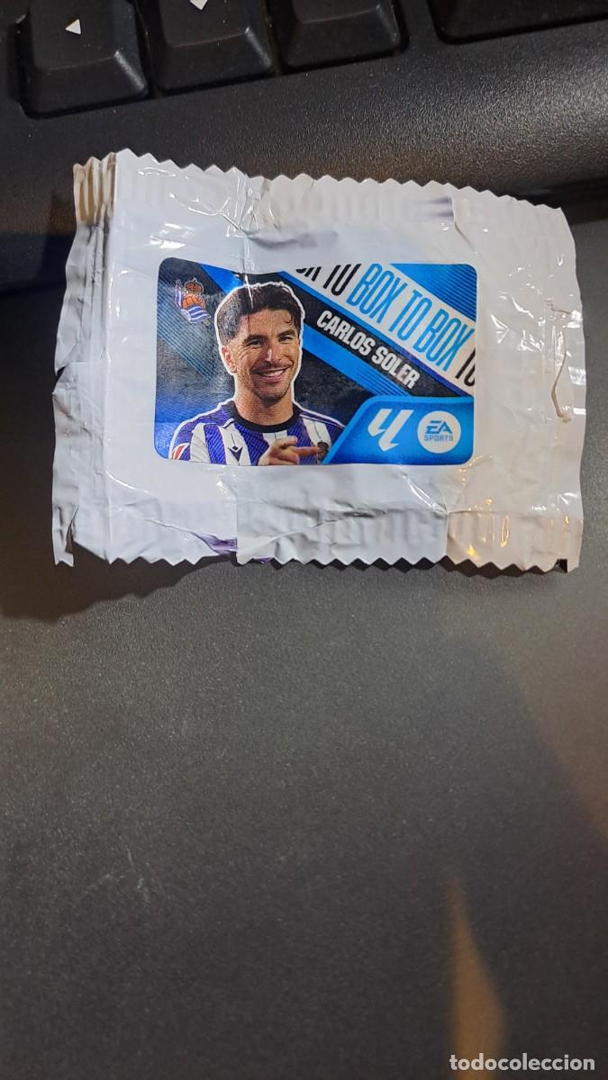 Coleccionismo cromos antiguos: CROMO CARLOS SOLER BOX TO BOX REAL SOCIEDAD CHICLE LIGA 2026 2027 26 27 ESTE PANINI NUNCA PEGADO
