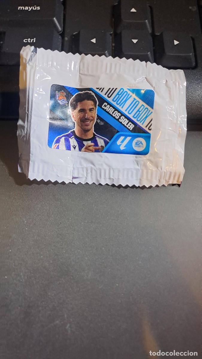 Coleccionismo cromos antiguos: CROMO CARLOS SOLER BOX TO BOX REAL SOCIEDAD CHICLE LIGA 2026 2027 26 27 ESTE PANINI NUNCA PEGADO