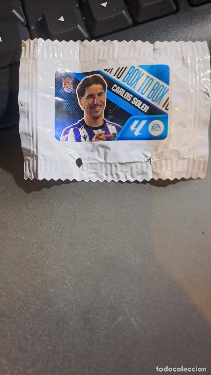 Coleccionismo cromos antiguos: CROMO CARLOS SOLER BOX TO BOX REAL SOCIEDAD CHICLE LIGA 2026 2027 26 27 ESTE PANINI NUNCA PEGADO