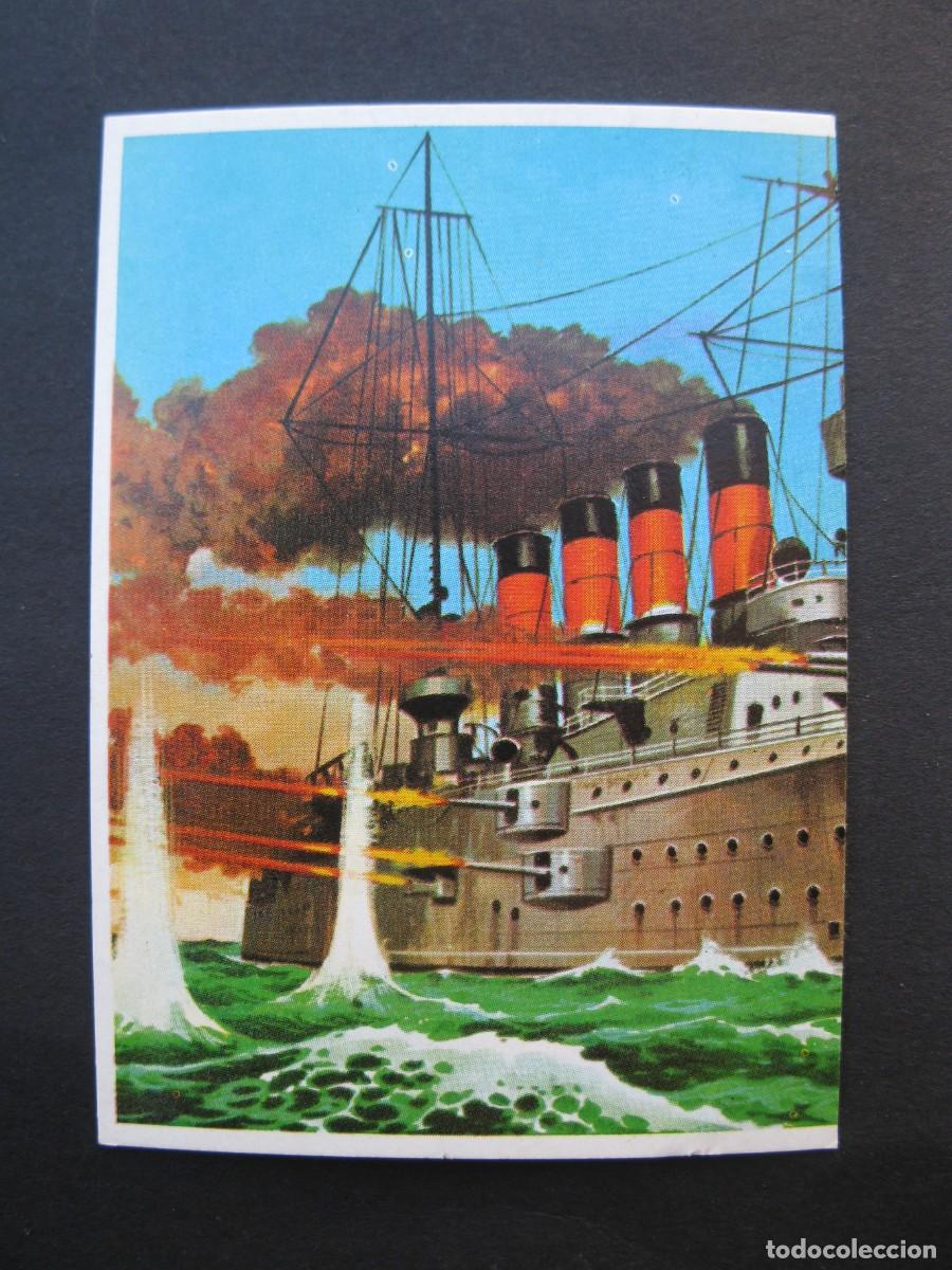 Coleccionismo cromos antiguos: T&Eacute;CNICA Y ACCI&Oacute;N - CROMO N&ordm; 74 - CRUCEROS Y ACORAZADOS - EDICIONES ESTE - NUNCA PEGADO.