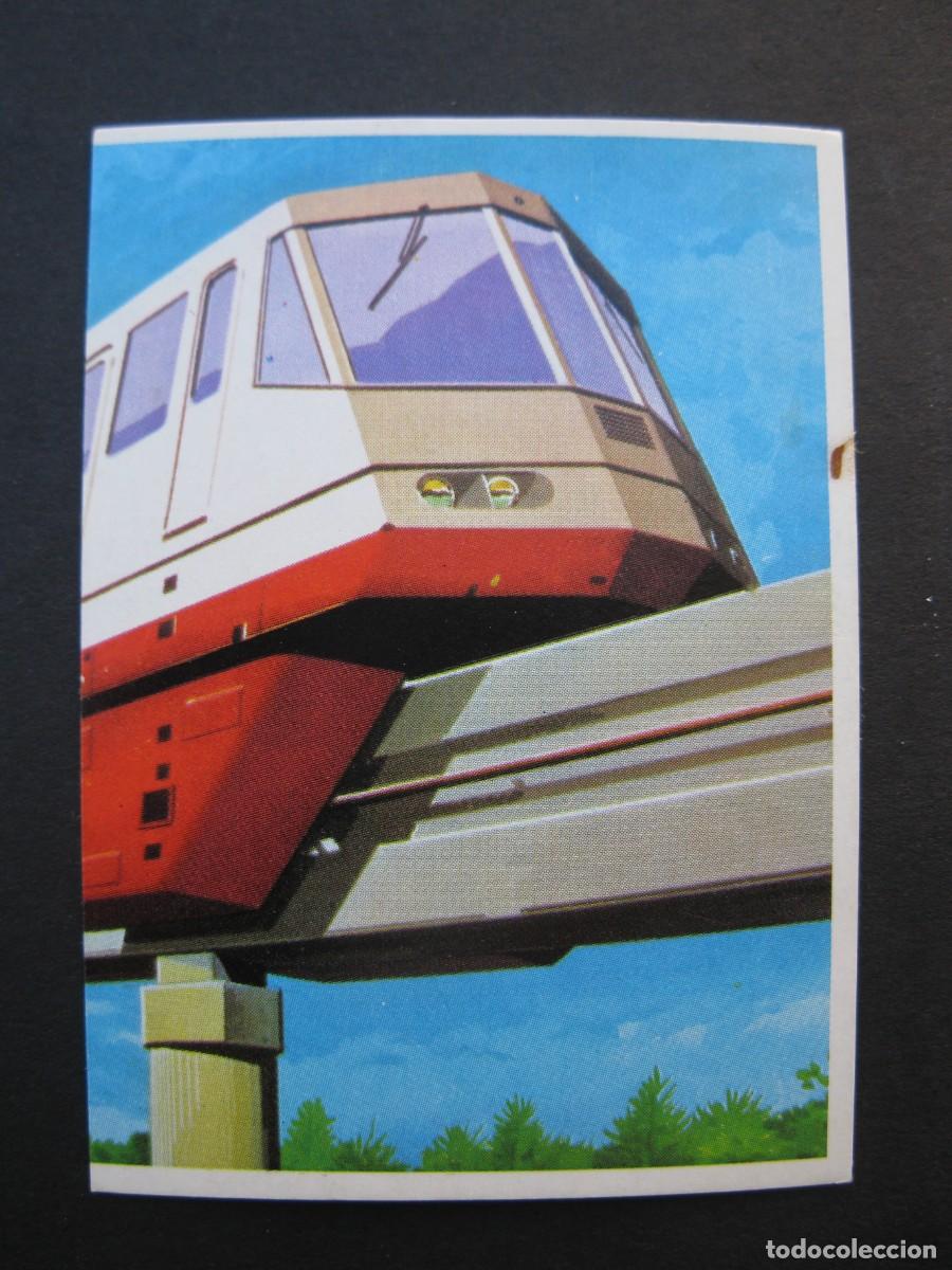 Colecionismo Cromos antigos: T&Eacute;CNICA Y ACCI&Oacute;N - CROMO N&ordm; 42 - TRENES MONORRAIL - EDICIONES ESTE - NUNCA PEGADO.