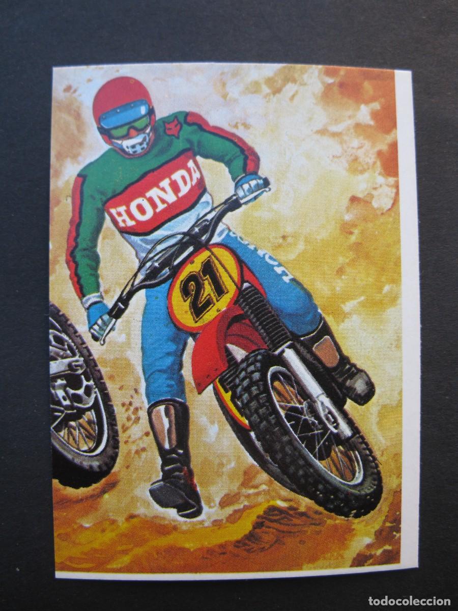 Collectable Antique Stickers: T&Eacute;CNICA Y ACCI&Oacute;N - CROMO N&ordm; 27 - MOTO-CROSS - EDICIONES ESTE - NUNCA PEGADO.