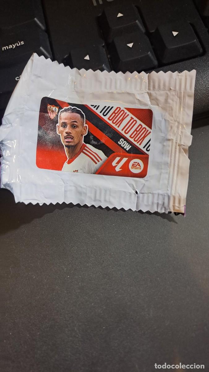Coleccionismo cromos antiguos: CROMO SOW BOX TO BOX SEVILLA CHICLE LIGA 2026 2027 26 27 ESTE PANINI NUNCA PEGADO