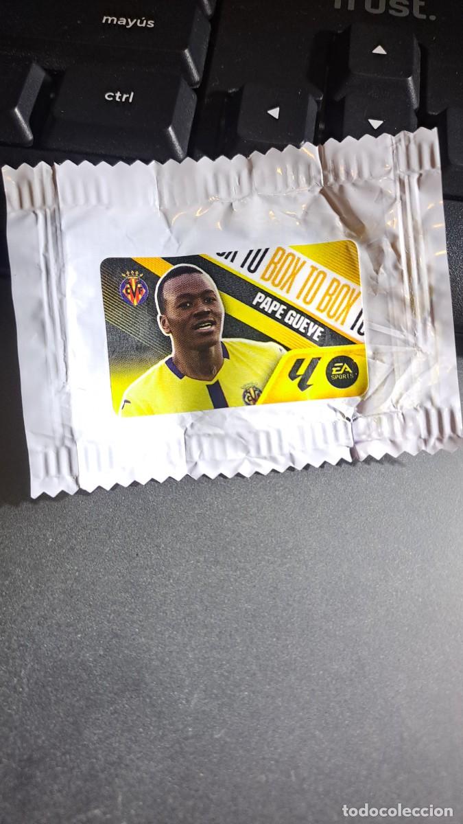 Coleccionismo cromos antiguos: CROMO PAPE GUEYE BOX TO BOX VILLARREAL CHICLE LIGA 2026 2027 26 27 ESTE PANINI NUNCA PEGADO