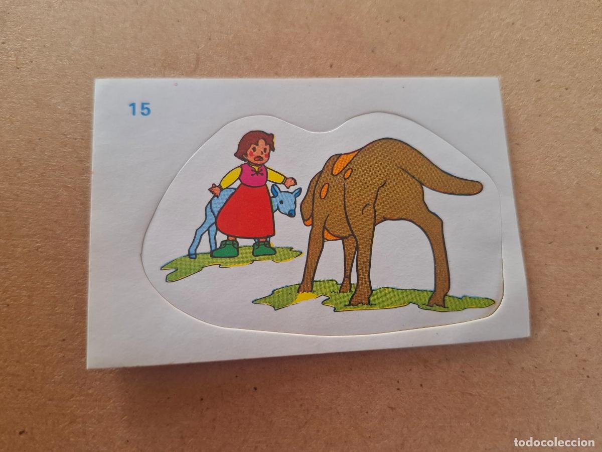 Coleccionismo cromos antiguos: HEIDI - YOGUR CLESA - CROMO ADHESIVO TROQUELADO N&ordm; 15 ( NUNCA PEGADO )