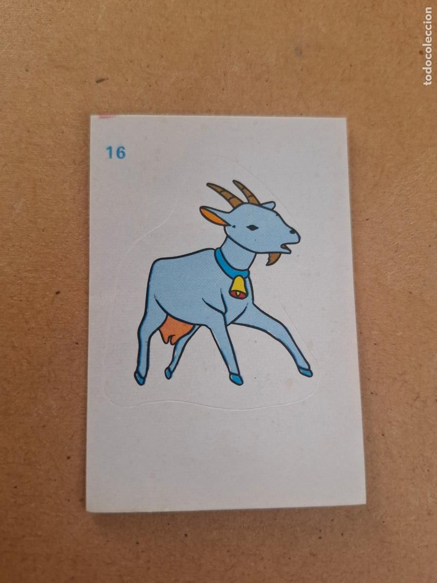 Coleccionismo cromos antiguos: HEIDI - YOGUR CLESA - CROMO ADHESIVO TROQUELADO N&ordm; 16 ( NUNCA PEGADO )