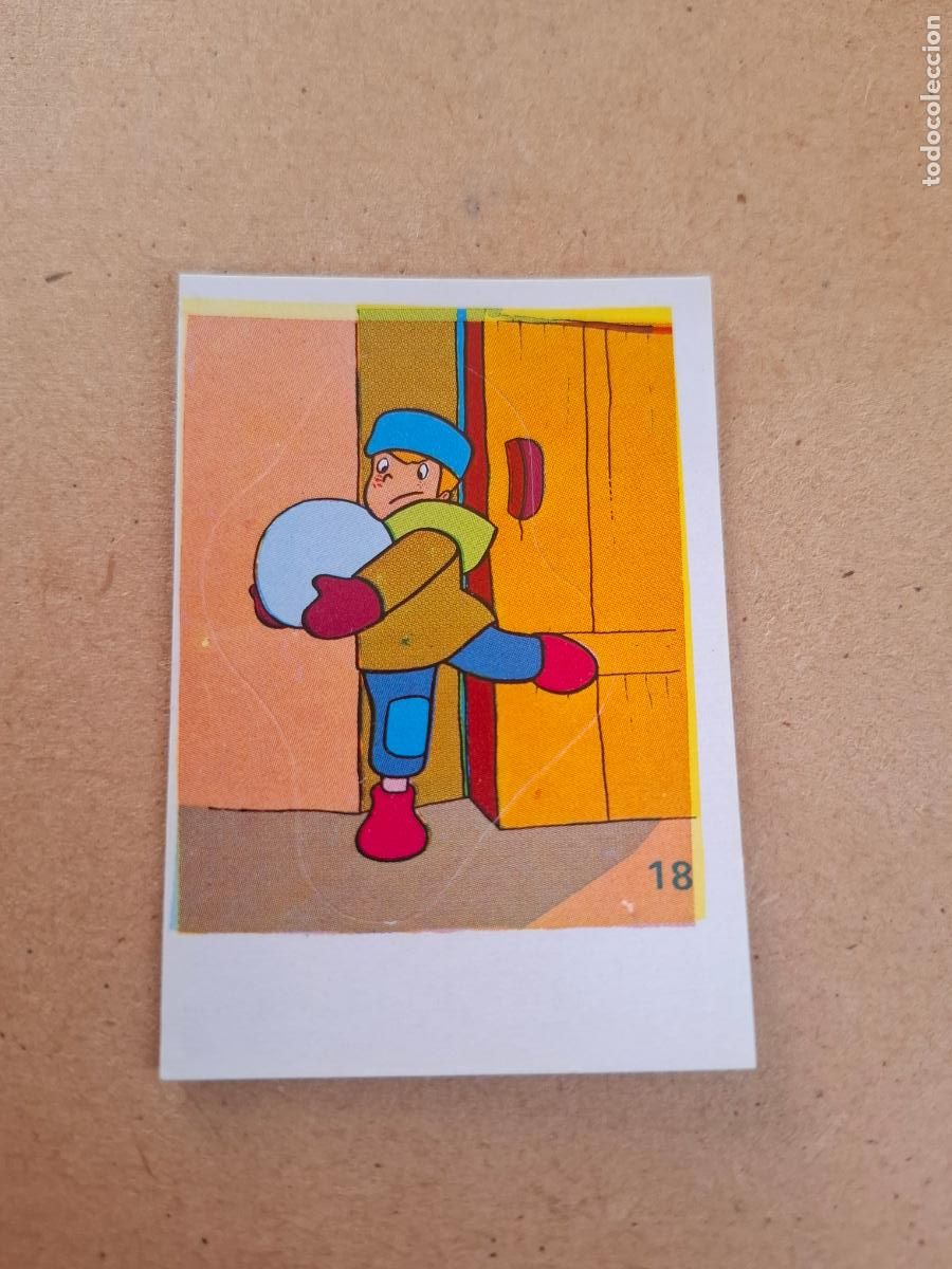 Coleccionismo cromos antiguos: HEIDI - YOGUR CLESA - CROMO ADHESIVO TROQUELADO N&ordm; 18 ( NUNCA PEGADO )