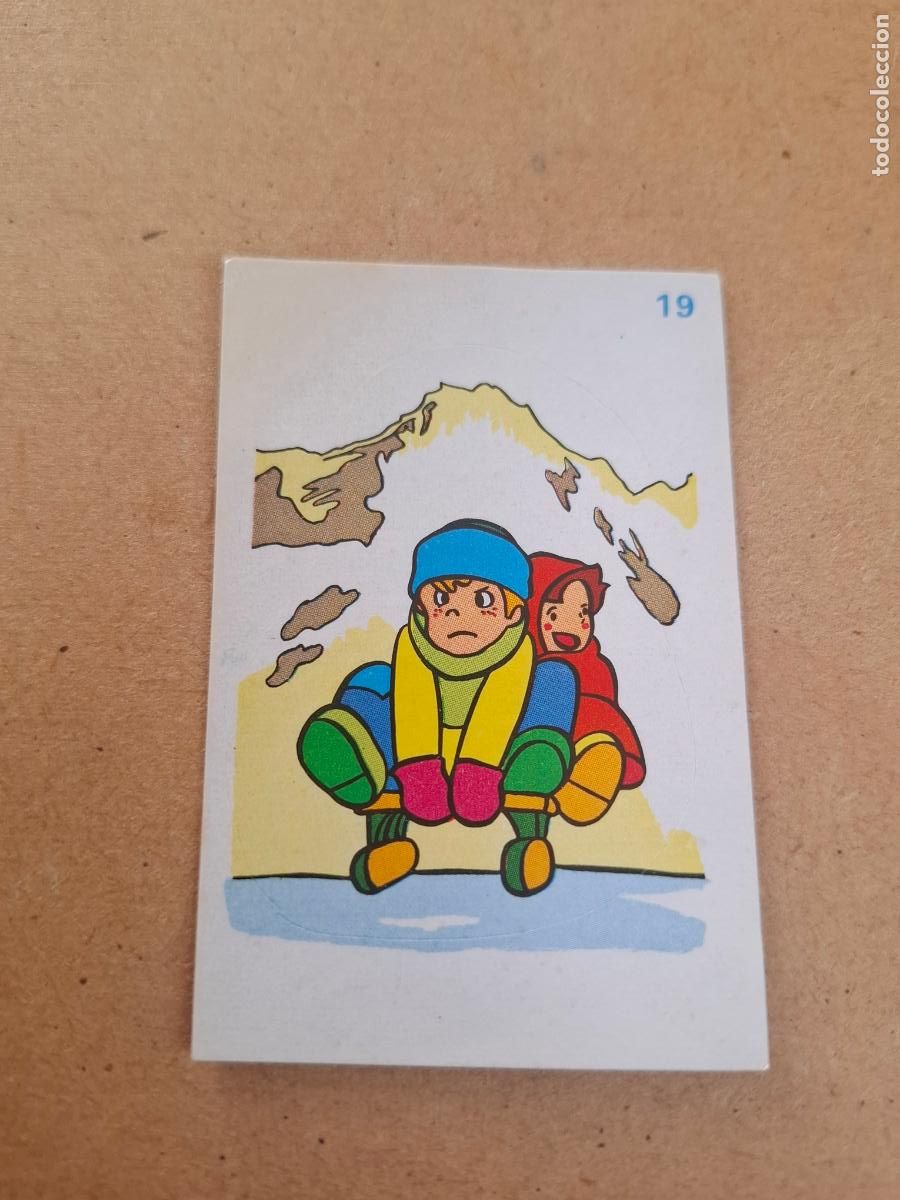 Coleccionismo cromos antiguos: HEIDI - YOGUR CLESA - CROMO ADHESIVO TROQUELADO N&ordm; 19 ( NUNCA PEGADO )