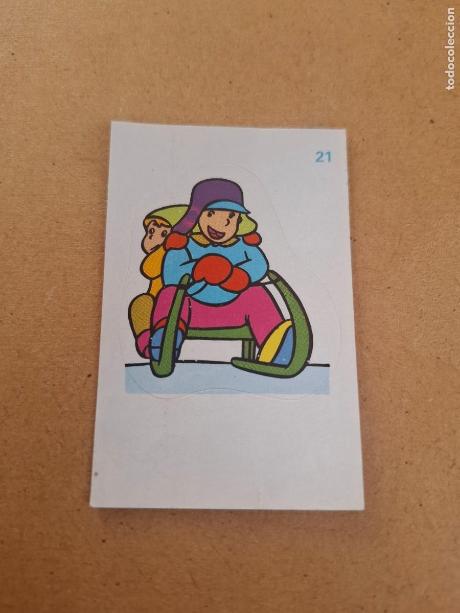 Coleccionismo cromos antiguos: HEIDI - YOGUR CLESA - CROMO ADHESIVO TROQUELADO N&ordm; 21 ( NUNCA PEGADO )