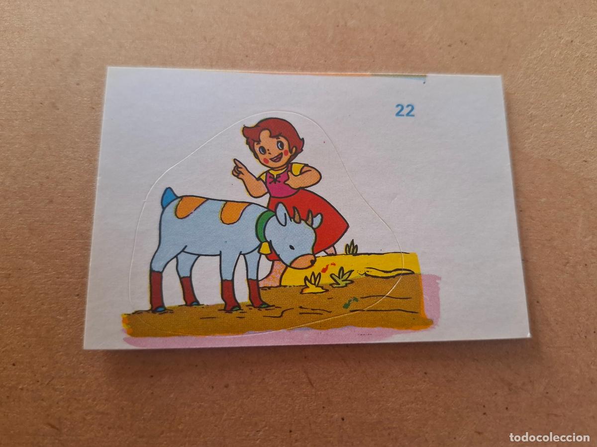 Coleccionismo cromos antiguos: HEIDI - YOGUR CLESA - CROMO ADHESIVO TROQUELADO N&ordm; 22 ( NUNCA PEGADO )