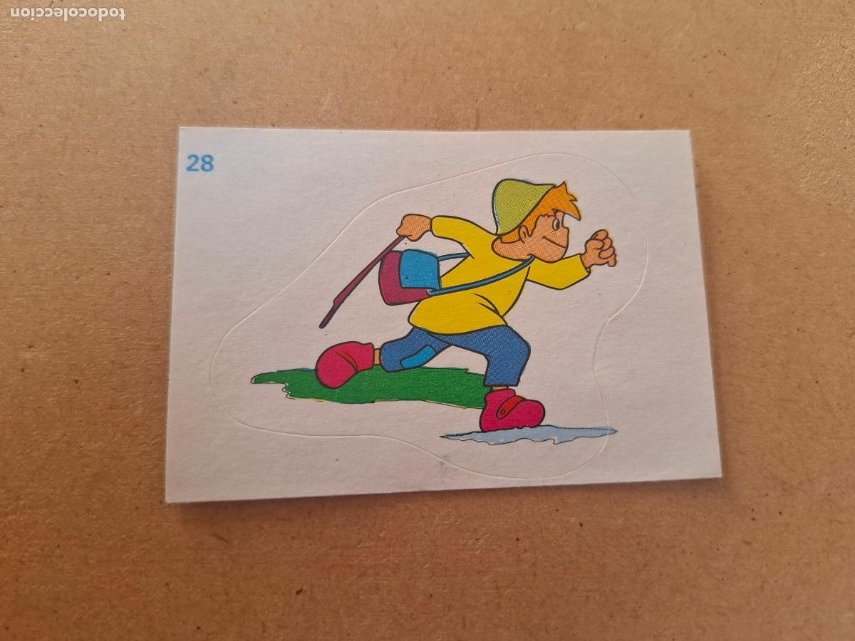 Coleccionismo cromos antiguos: HEIDI - YOGUR CLESA - CROMO ADHESIVO TROQUELADO N&ordm; 28 ( NUNCA PEGADO )