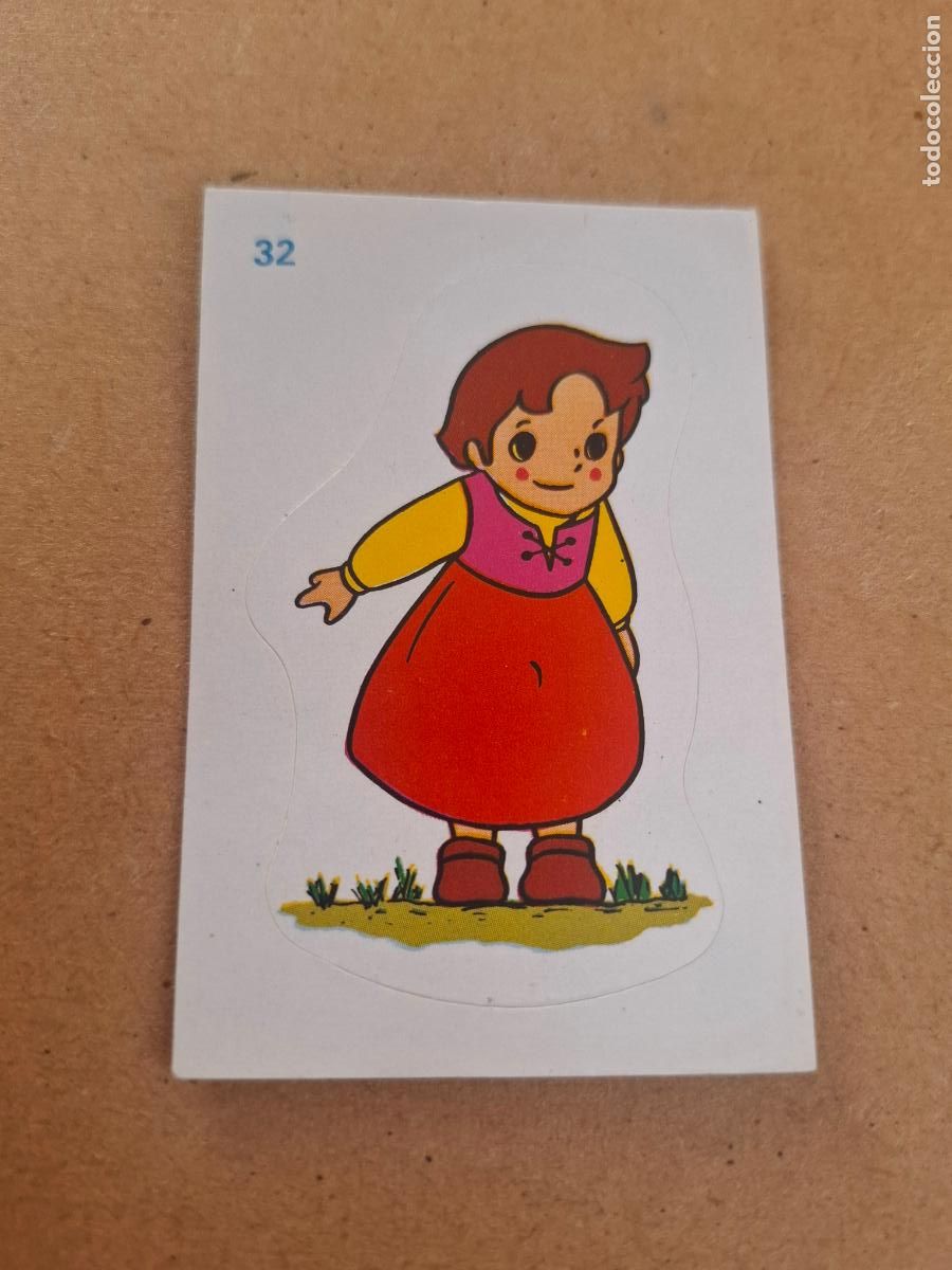Coleccionismo cromos antiguos: HEIDI - YOGUR CLESA - CROMO ADHESIVO TROQUELADO N&ordm; 32 ( NUNCA PEGADO )