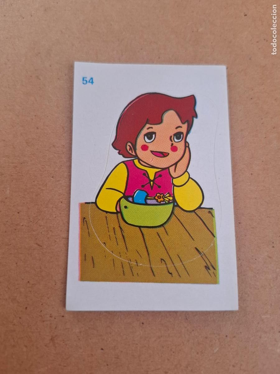 Coleccionismo cromos antiguos: HEIDI - YOGUR CLESA - CROMO ADHESIVO TROQUELADO N&ordm; 54 ( NUNCA PEGADO )