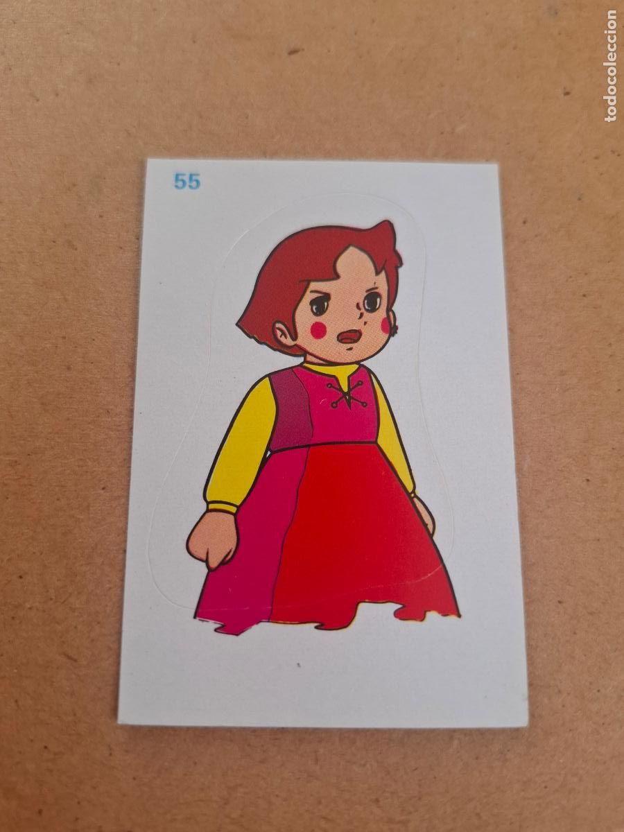 Coleccionismo cromos antiguos: HEIDI - YOGUR CLESA - CROMO ADHESIVO TROQUELADO N&ordm; 55 ( NUNCA PEGADO )