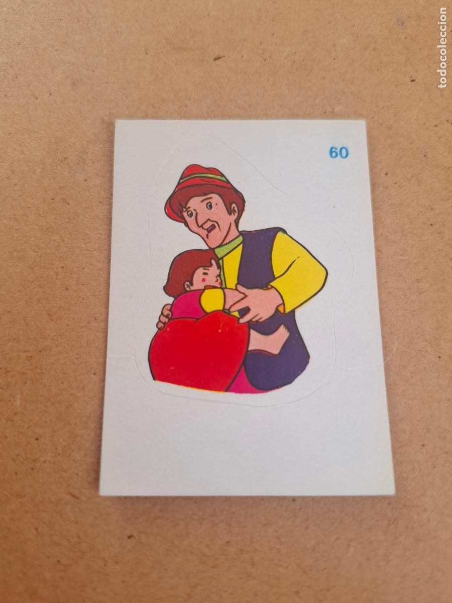 Coleccionismo cromos antiguos: HEIDI - YOGUR CLESA - CROMO ADHESIVO TROQUELADO N&ordm; 60 ( NUNCA PEGADO )