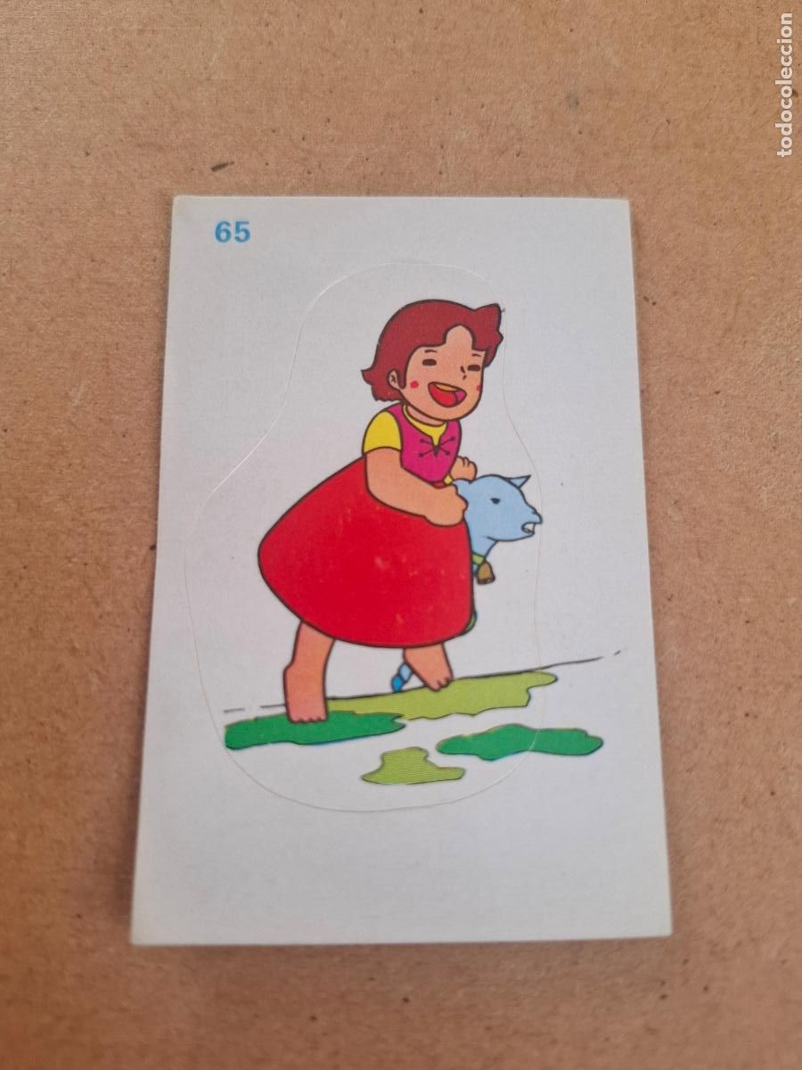 Coleccionismo cromos antiguos: HEIDI - YOGUR CLESA - CROMO ADHESIVO TROQUELADO N&ordm; 65 ( NUNCA PEGADO )