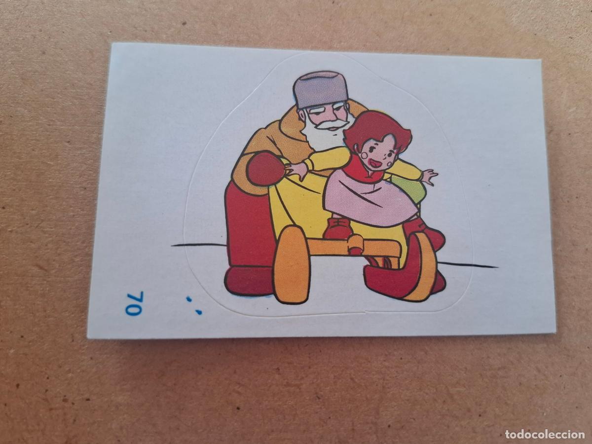 Coleccionismo cromos antiguos: HEIDI - YOGUR CLESA - CROMO ADHESIVO TROQUELADO N&ordm; 70 ( NUNCA PEGADO )