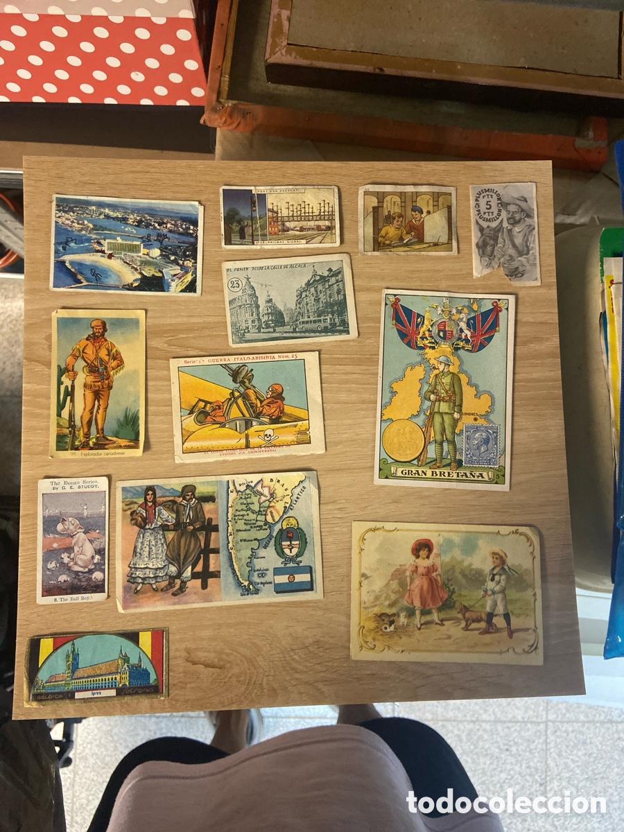 Coleccionismo cromos antiguos: Lote variado de 12 piezas de coleccionismo papel / ephemera antiguo