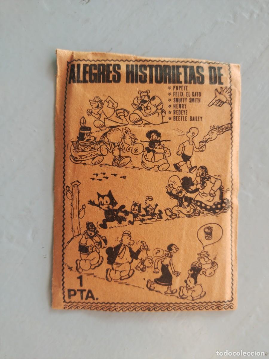 Coleccionismo cromos antiguos: SOBRE DE CROMOS SIN ABRIR ALEGRES HISTORIETAS DE.. - Foto 1