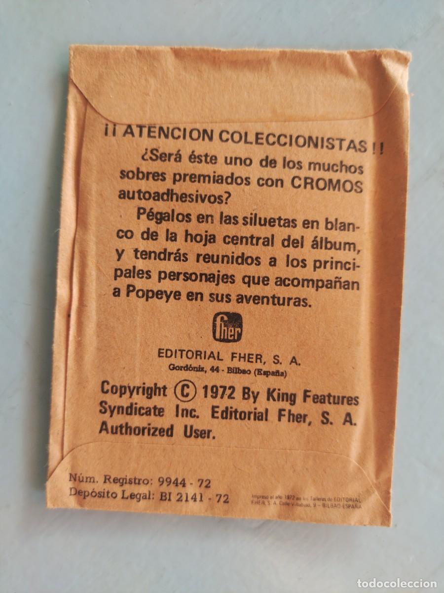 Coleccionismo cromos antiguos: SOBRE DE CROMOS SIN ABRIR ALEGRES HISTORIETAS DE.. - Foto 2