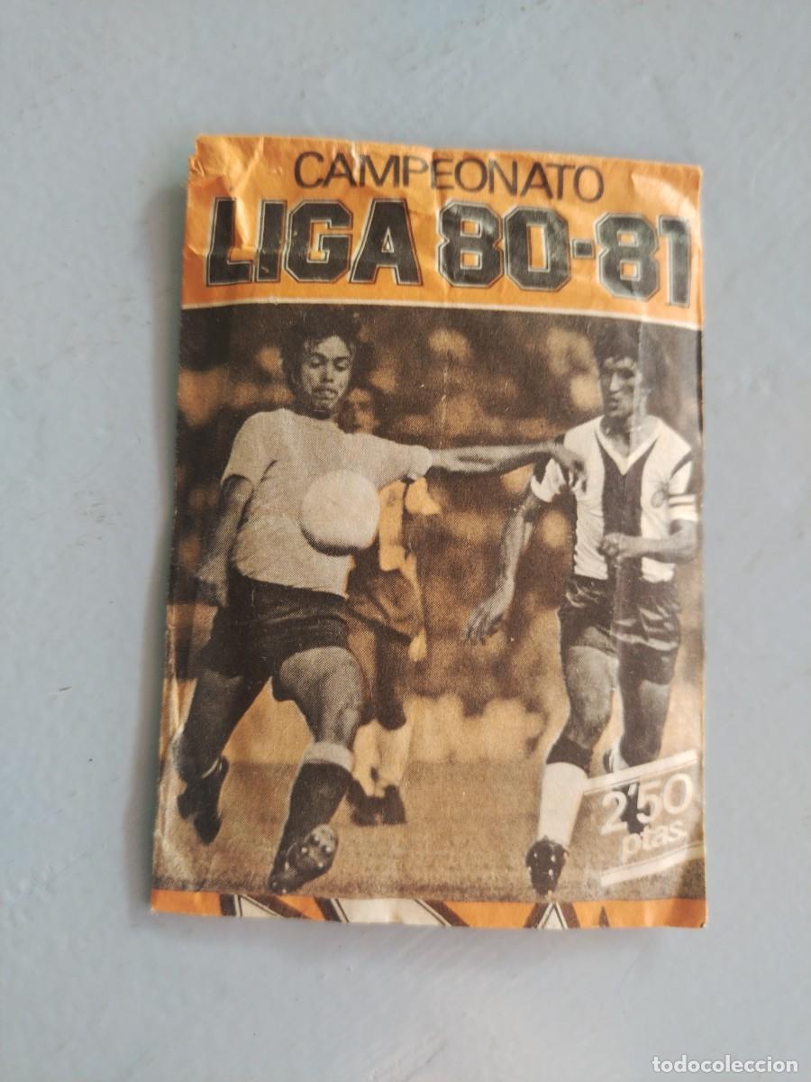 Coleccionismo cromos antiguos: SOBRE DE CROMOS SIN ABRIR CAMPEONATO LIGA 80-81. Naranja