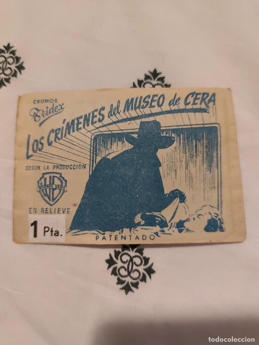 Coleccionismo cromos antiguos: SOBRE cromos sin abrir Los cr&iacute;menes del museo de cera. Tridex