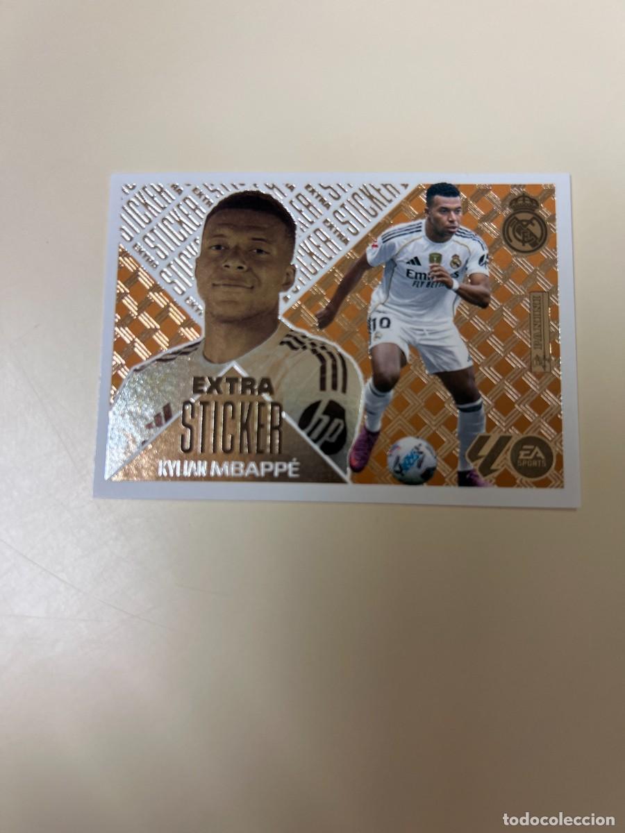 Coleccionismo cromos antiguos: MBAPPE BRONCE EXTRA STICKER REAL MADRID 26 27 2026 2027