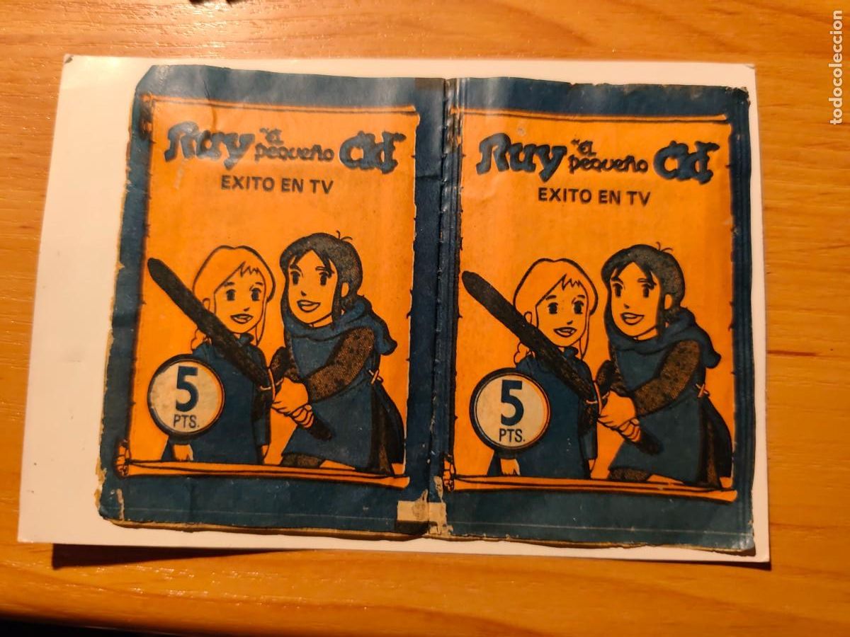 Coleccionismo cromos antiguos: Lote 2 sobres sin abrir Ruy el peque&ntilde;o Cid. Fher 1980