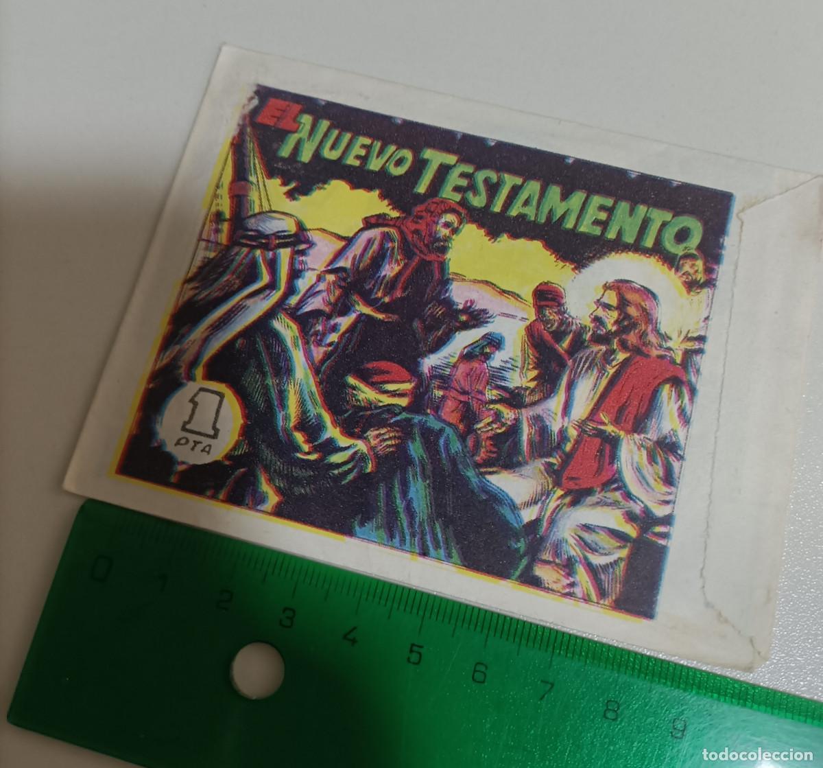Coleccionismo cromos antiguos: sobre sin abrir nuevo testamento PRODUCCIONES EDITORIALES. BALLGRAF. 1971