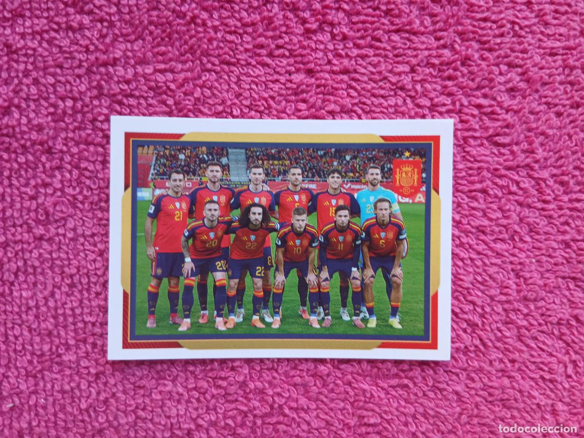Coleccionismo cromos antiguos: espa&ntilde;a 2026 4 alineaci&oacute;n selecci&oacute;n espa&ntilde;ola panini carrefour family mundial de futbol