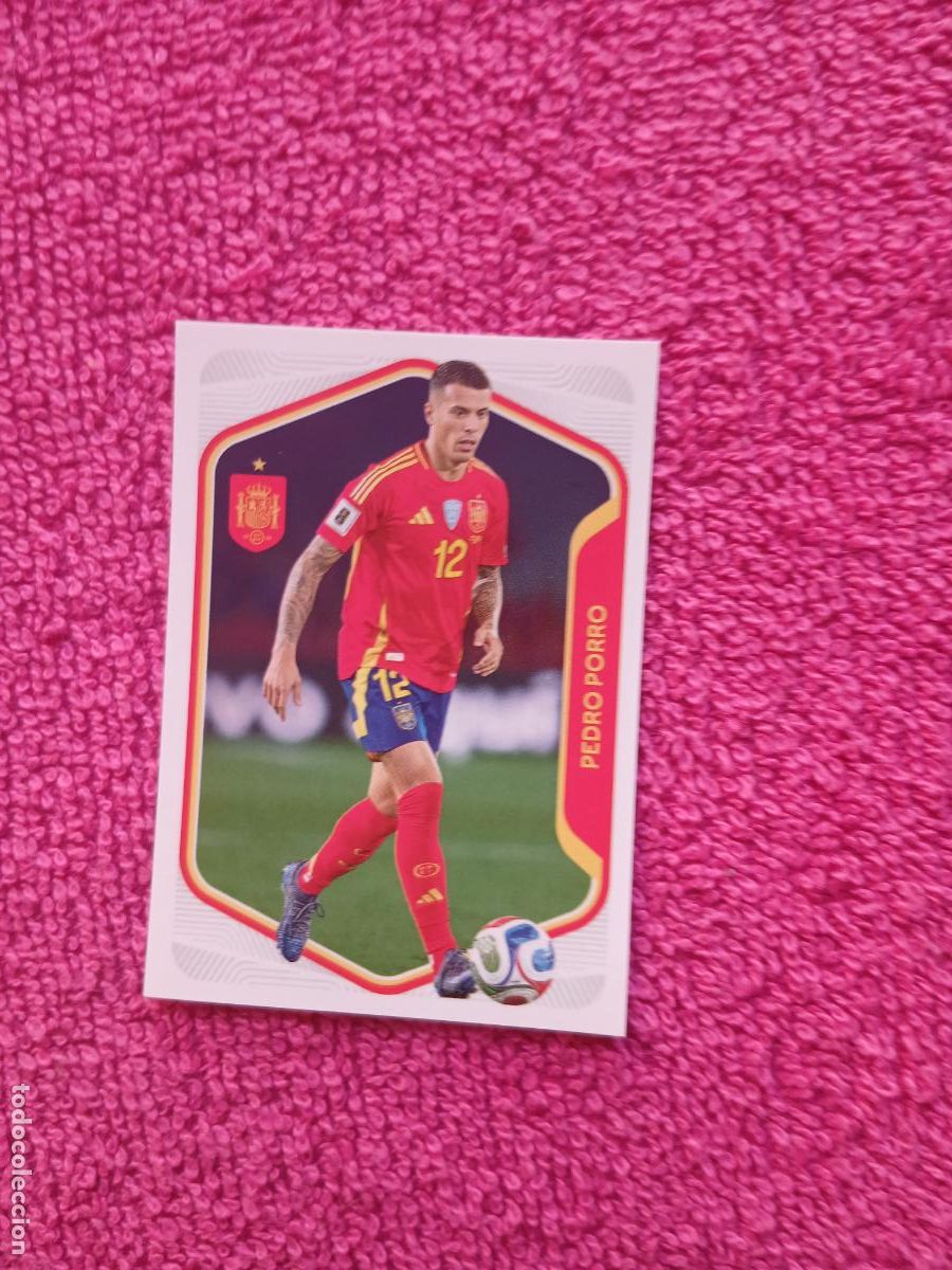 Coleccionismo cromos antiguos: espa&ntilde;a 2026 14 pedro porro selecci&oacute;n espa&ntilde;ola panini carrefour family mundial de futbol